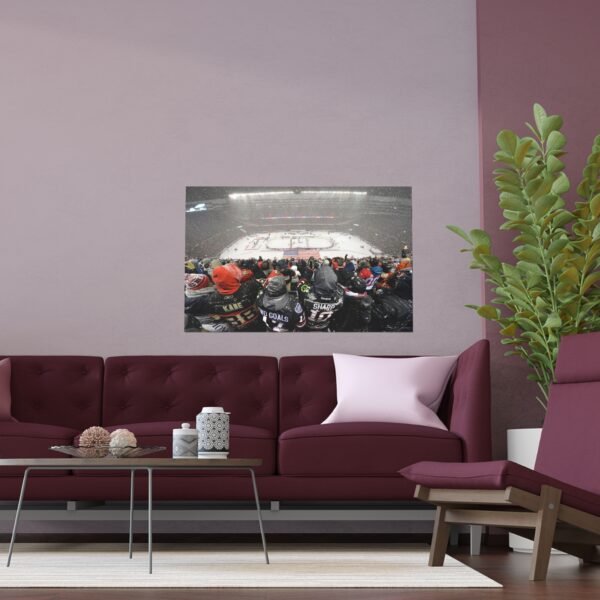 2014 Stadium Series Soldier Field - Pittsburgh Penguins vs Chicago Blackhawks Indoor and Outdoor Silk Posters - Image 3