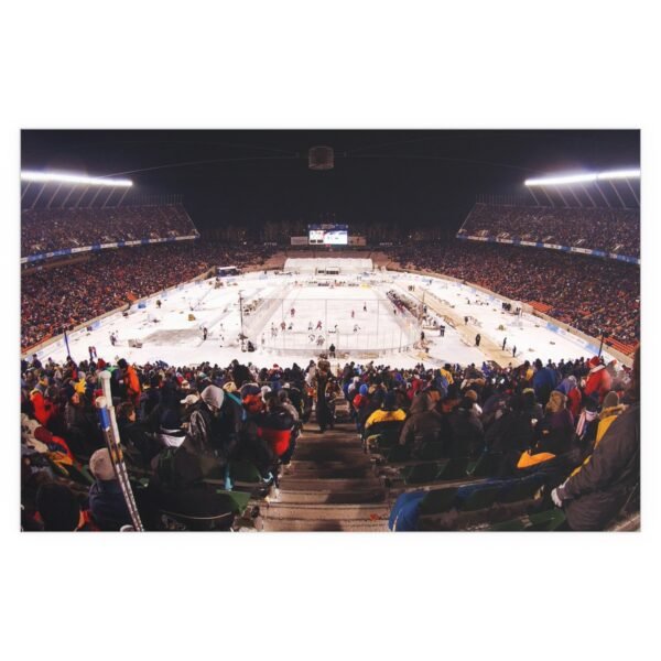 2003 Heritage Classic Commonwealth Stadium - Montréal Canadiens vs  Edmonton Oilers Indoor and Outdoor Silk Posters - Image 2