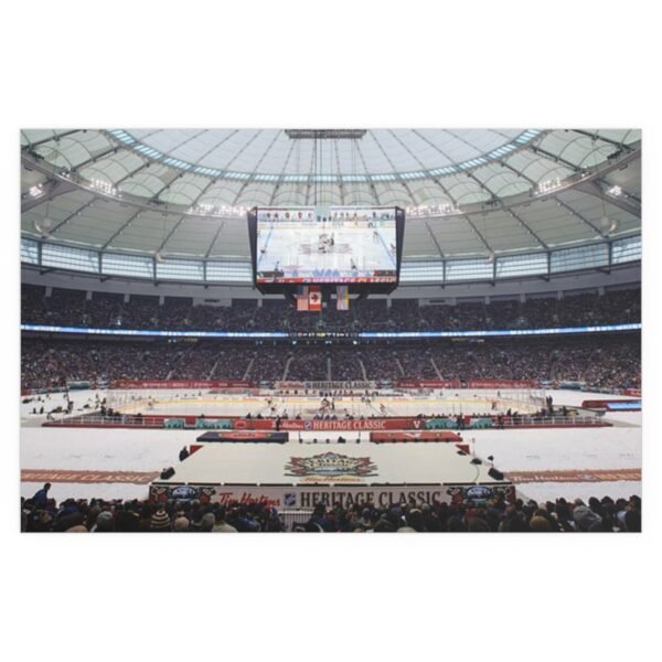 2014 Heritage Classic BC Place - Ottawa Senators vs Vancouver Canucks Indoor and Outdoor Silk Posters - Image 2