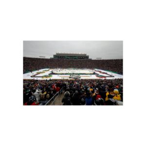 2019 Winter Classic Notre Dame Stadium - Boston Bruins vs Chicago Blackhawks Fine Art Posters