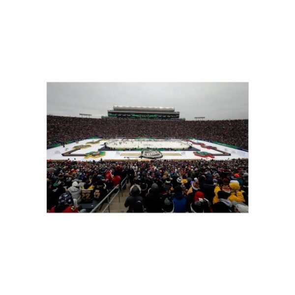 2019 Winter Classic Notre Dame Stadium - Boston Bruins vs Chicago Blackhawks Fine Art Posters