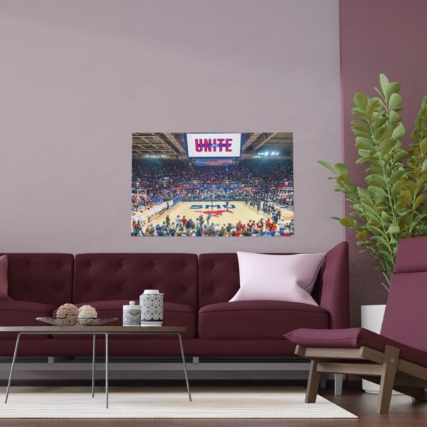 SMU Mustangs Moody Coliseum Indoor and Outdoor Silk Posters - Image 3