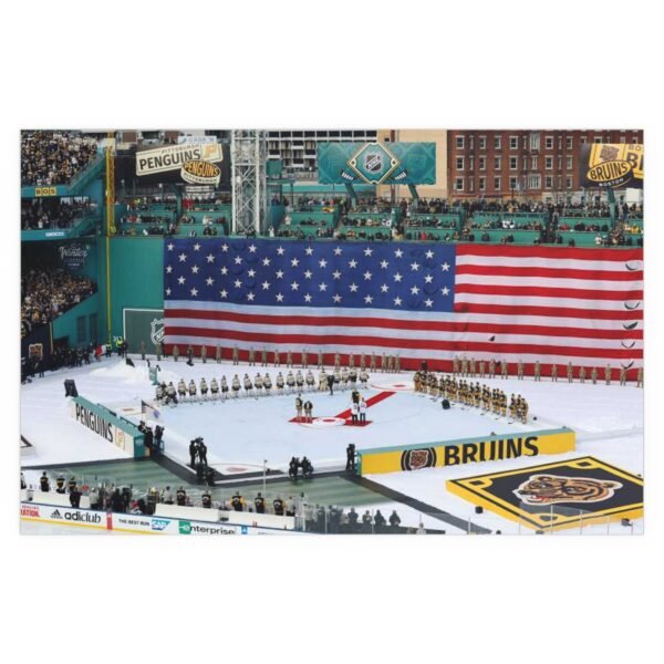 2023 Winter Classic Fenway Park - Pittsburgh Penguins vs Boston Bruins Indoor and Outdoor Silk Posters - Image 2