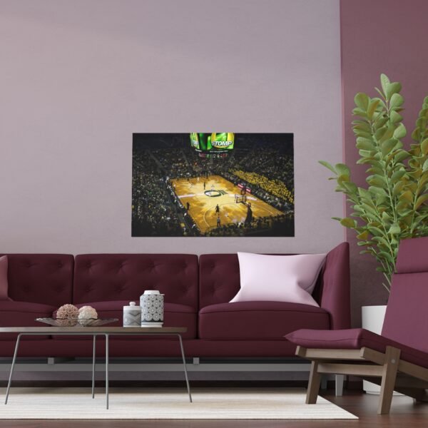 Oregon Ducks Matthew Knight Arena Indoor and Outdoor Silk Posters - Image 3