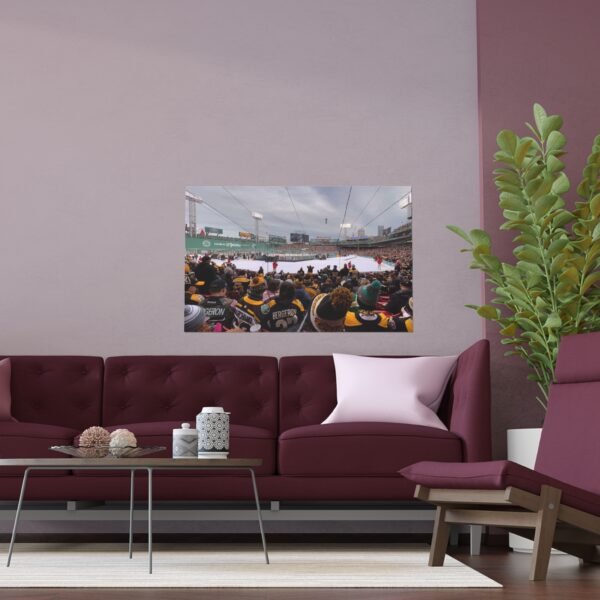 2023 Winter Classic Fenway Park - Pittsburgh Penguins vs Boston Bruins Indoor and Outdoor Silk Posters - Image 3