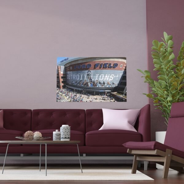 Detroit Lions Ford Field Indoor and Outdoor Silk Posters - Image 3