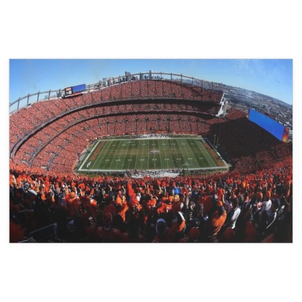 Denver Broncos Empower Field at Mile High Indoor and Outdoor Silk Posters - Image 2