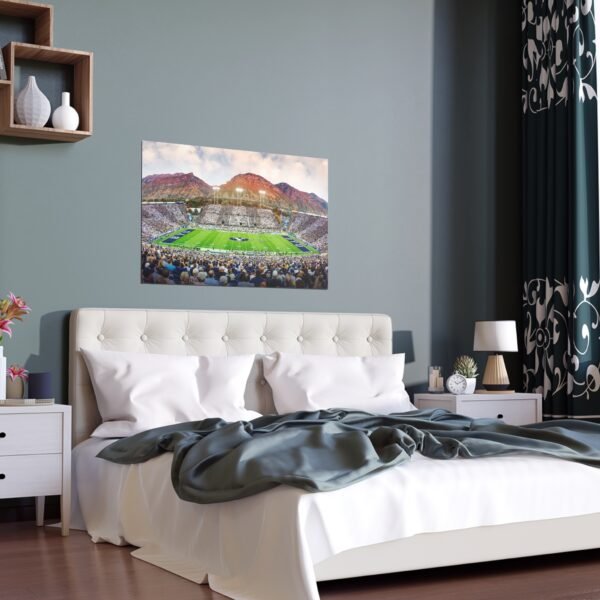 BYU Cougars LaVell Edwards Stadium Indoor and Outdoor Silk Posters