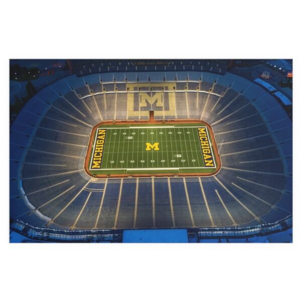 Michigan Wolverines Michigan Stadium Indoor and Outdoor Silk Posters - Image 2