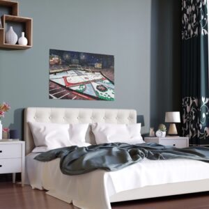 2024 Winter Classic Wrigley Field - St. Louis Blues vs Chicago Blackhawks Indoor and Outdoor Silk Posters