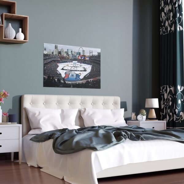 2017 Winter Classic Busch Stadium - Chicago Blackhawks vs St. Louis Blues Indoor and Outdoor Silk Posters