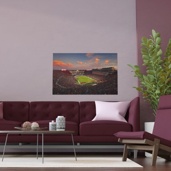 USC Trojans United Airlines Field at the Los Angeles Memorial Coliseum Center Indoor and Outdoor Silk Posters - Image 3