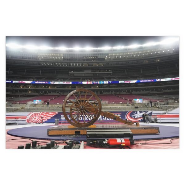 2025 Stadium Series Ohio Stadium - Detroit Red Wings vs Columbus Blue Jackets Indoor and Outdoor Silk Posters - Image 2