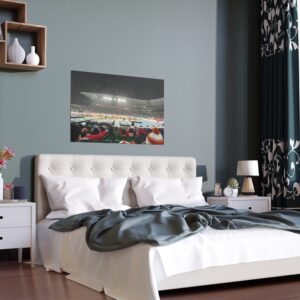 2019 Heritage Classic Mosaic Stadium - Calgary Flames vs Winnipeg Jets Indoor and Outdoor Silk Posters