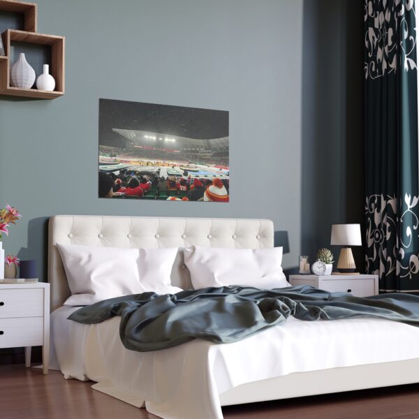 2019 Heritage Classic Mosaic Stadium - Calgary Flames vs Winnipeg Jets Indoor and Outdoor Silk Posters