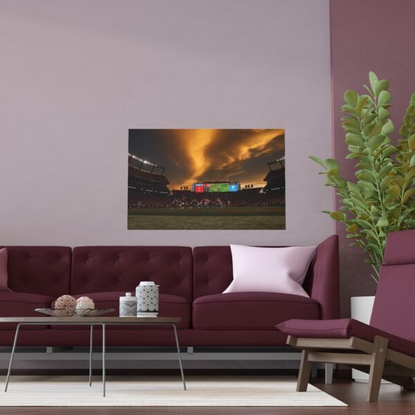 Denver Broncos Empower Field at Mile High Indoor and Outdoor Silk Posters - Image 3