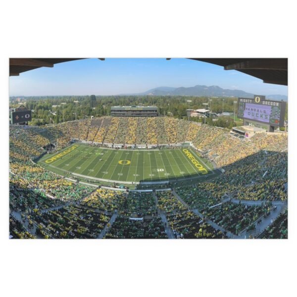 Oregon Ducks Autzen Stadium Indoor and Outdoor Silk Posters - Image 2