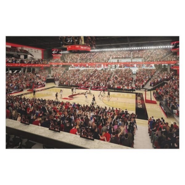 Cincinnati Bearcats  Fifth Third Arena at Myrl H. Shoemaker Center Indoor and Outdoor Silk Posters - Image 2