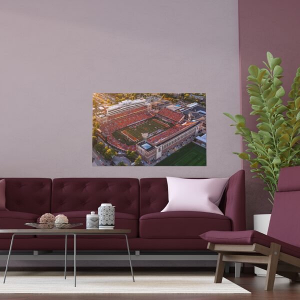 Illinois Fighting Illini Memorial Stadium Indoor and Outdoor Silk Posters - Image 3