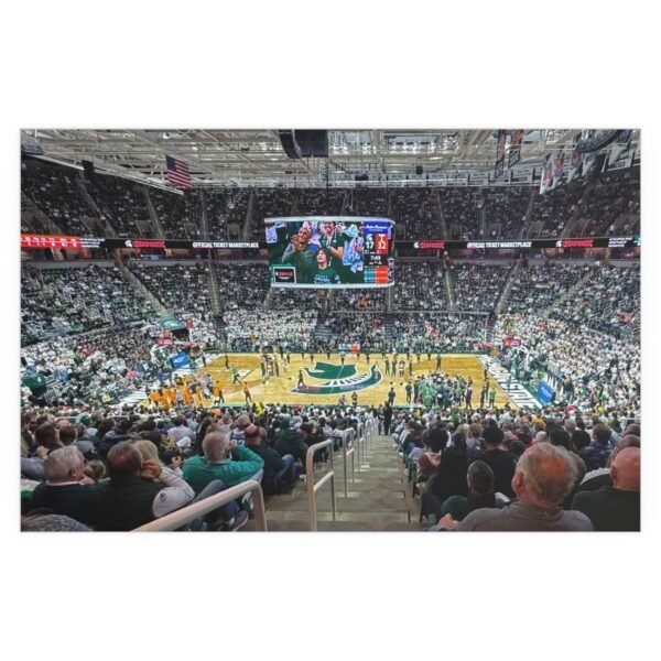 Michigan State Spartans Jack Breslin Student Events Center Indoor and Outdoor Silk Posters - Image 2