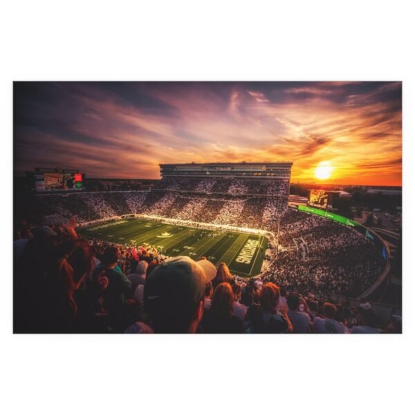 Michigan State Spartans Spartan Stadium Indoor and Outdoor Silk Posters - Image 2