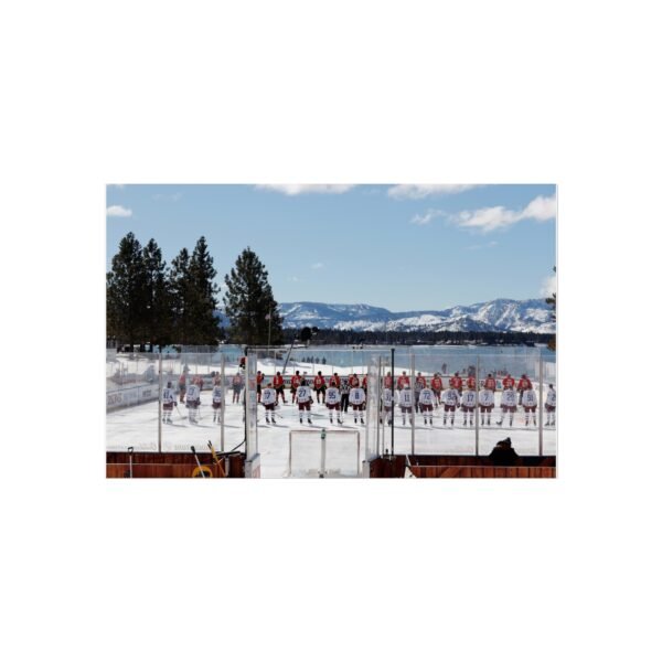 2021 NHL Outdoors at Lake Tahoe Edgewood Tahoe Resort - Vegas Golden Knights vs Colorado Avalanche Fine Art Posters