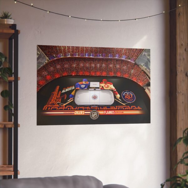 2023 Heritage Classic Commonwealth Stadium - Calgary Flames vs Edmonton Oilers Fine Art Posters - Image 3