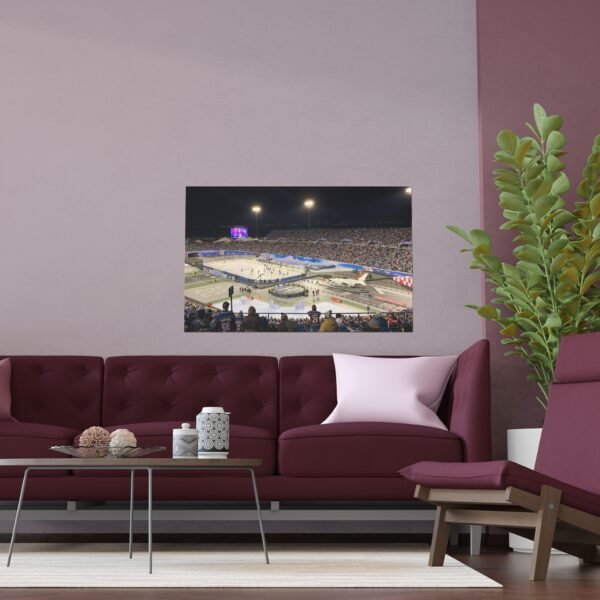 2020 Stadium Series Falcon Stadium - Los Angeles Kings vs Colorado Avalanche Indoor and Outdoor Silk Posters - Image 3