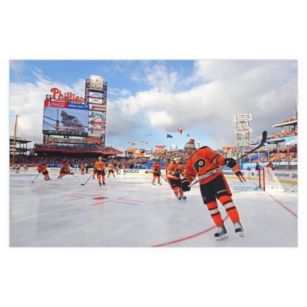 2012 Winter Classic Citizens Bank Park - New York Rangers vs Philadelphia Flyers Indoor and Outdoor Silk Posters - Image 2