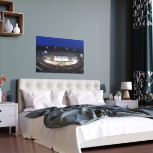 2020 Stadium Series Falcon Stadium - Los Angeles Kings vs Colorado Avalanche Indoor and Outdoor Silk Posters