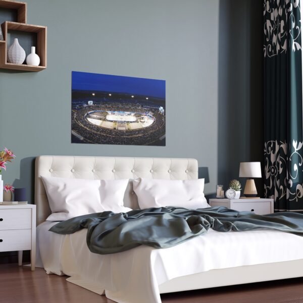 2020 Stadium Series Falcon Stadium - Los Angeles Kings vs Colorado Avalanche Indoor and Outdoor Silk Posters