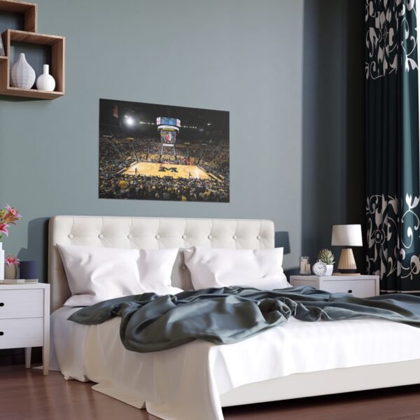 Michigan Wolverines Crisler Center Indoor and Outdoor Silk Posters