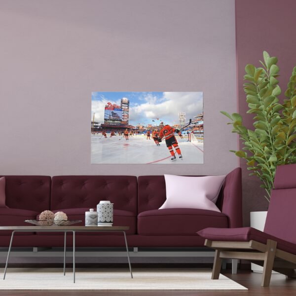 2012 Winter Classic Citizens Bank Park - New York Rangers vs Philadelphia Flyers Indoor and Outdoor Silk Posters - Image 3