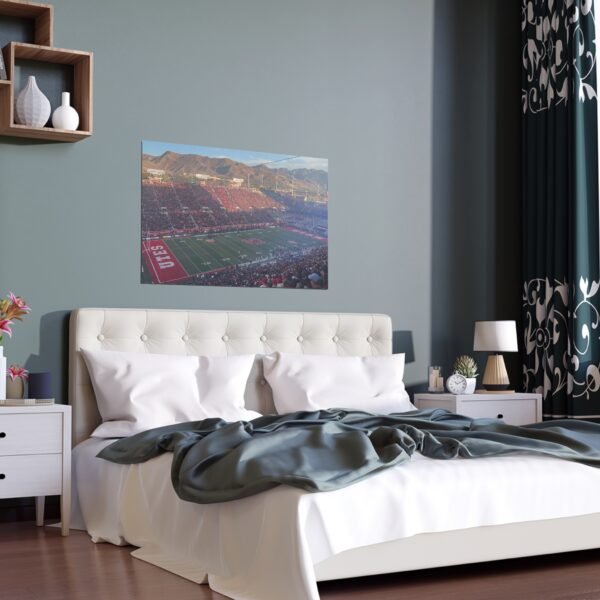 Utah Utes Rice–Eccles Stadium Indoor and Outdoor Silk Posters