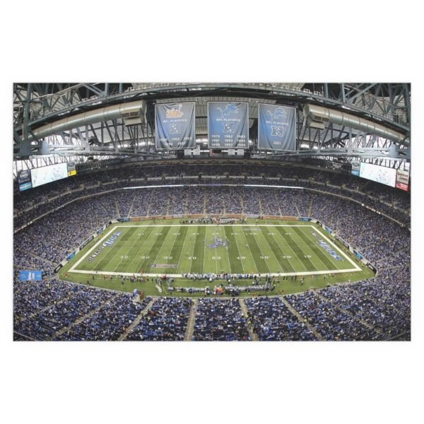 Detroit Lions Ford Field Indoor and Outdoor Silk Posters - Image 2