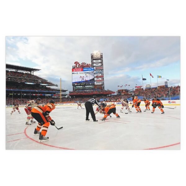 2012 Winter Classic Citizens Bank Park - New York Rangers vs Philadelphia Flyers Indoor and Outdoor Silk Posters - Image 2