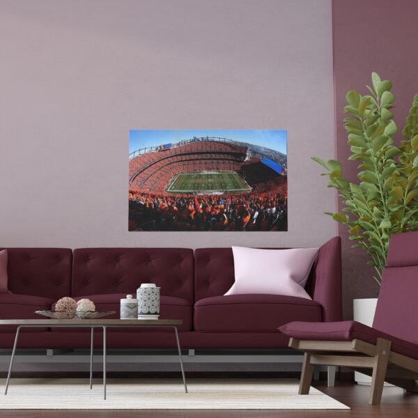 Denver Broncos Empower Field at Mile High Indoor and Outdoor Silk Posters - Image 3