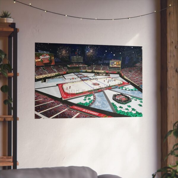 2024 Winter Classic Wrigley Field - St. Louis Blues vs Chicago Blackhawks Fine Art Posters - Image 3