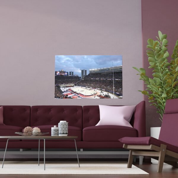 2025 Stadium Series Ohio Stadium - Detroit Red Wings vs Columbus Blue Jackets Indoor and Outdoor Silk Posters - Image 3