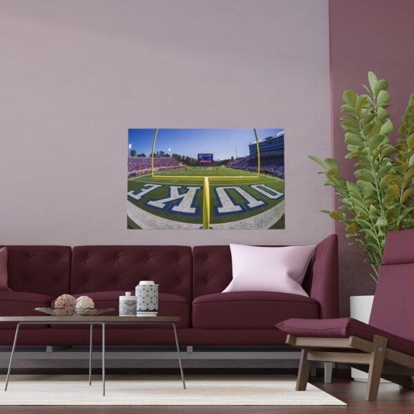Duke Blue Devils Brooks Field at Wallace Wade Stadium Indoor and Outdoor Silk Posters - Image 3
