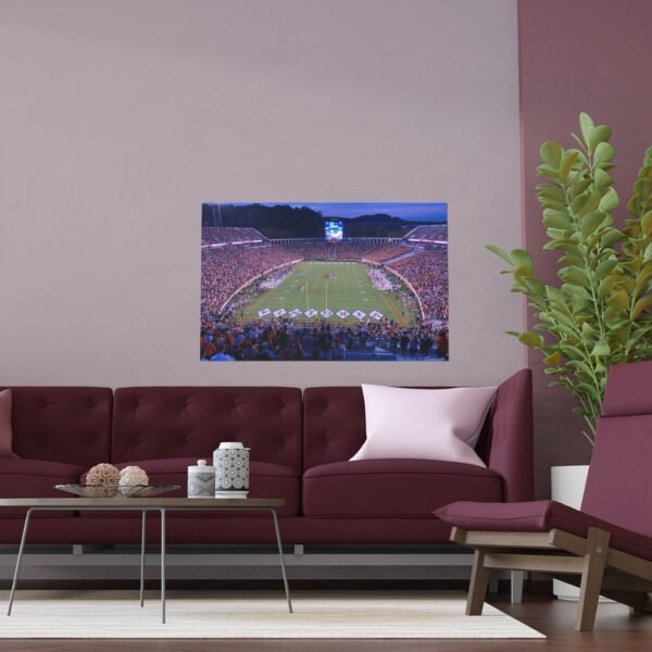 Virginia Cavaliers David A. Harrison III Field at Scott Stadium Indoor and Outdoor Silk Posters - Image 3
