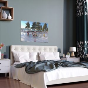 2021 NHL Outdoors at Lake Tahoe Edgewood Tahoe Resort - Philadelphia Flyers vs  Boston Bruins Indoor and Outdoor Silk Posters