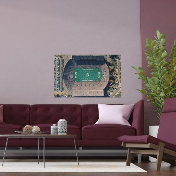 Michigan State Spartans Spartan Stadium Indoor and Outdoor Silk Posters - Image 3