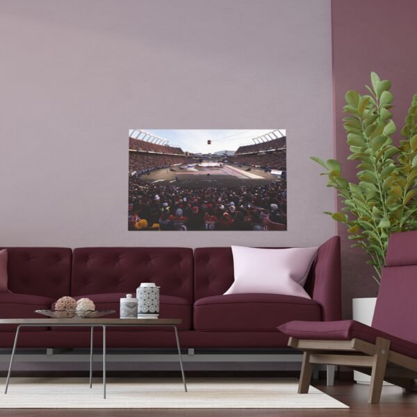 2023 Heritage Classic Commonwealth Stadium - Calgary Flames vs Edmonton Oilers Indoor and Outdoor Silk Posters - Image 3