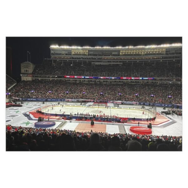 2025 Stadium Series Ohio Stadium - Detroit Red Wings vs Columbus Blue Jackets Indoor and Outdoor Silk Posters - Image 2
