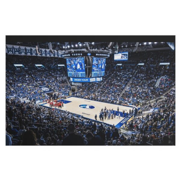 BYU Cougars Marriott Center Indoor and Outdoor Silk Posters - Image 2