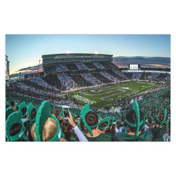 Michigan State Spartans Spartan Stadium Indoor and Outdoor Silk Posters - Image 2