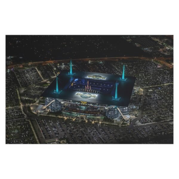 Miami Dolphins Hard Rock Stadium Indoor and Outdoor Silk Posters - Image 2