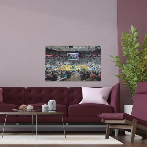 Michigan State Spartans Jack Breslin Student Events Center Indoor and Outdoor Silk Posters - Image 3