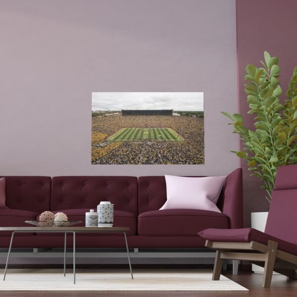 Michigan Wolverines Michigan Stadium Indoor and Outdoor Silk Posters - Image 3